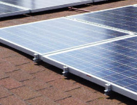 Residential solar on asphalt shingle